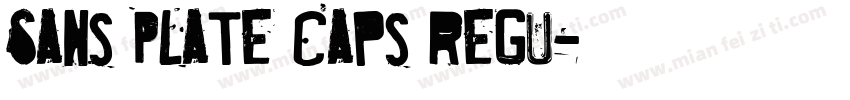 Sans Plate Caps Regu字体转换